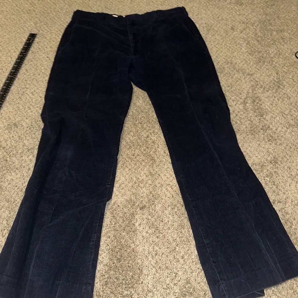 Vintage Levi's Panatela Men’s Pants Size 34x32 Corduroy Blue Made USA Signature